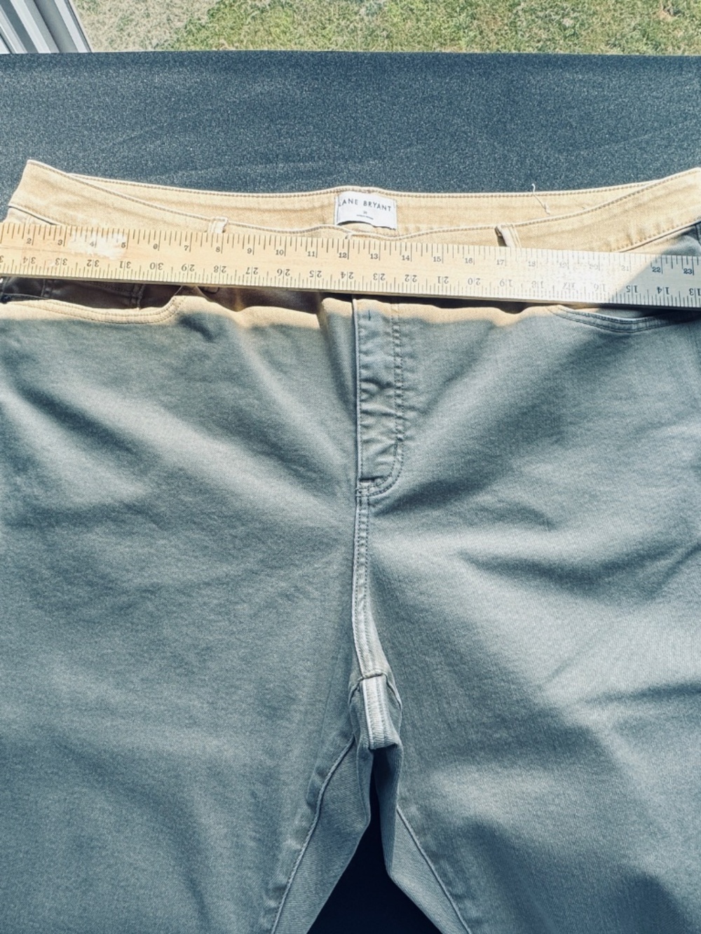 Lane Bryant camel colored jean pedal pushers Size 26 NWOT - Picture 5 of 6